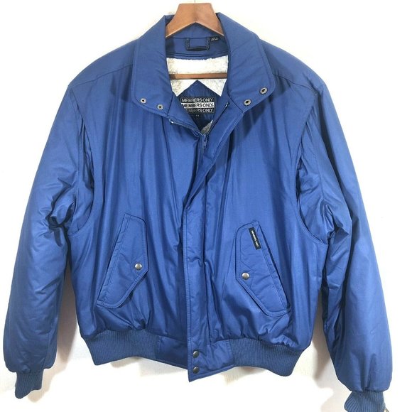 Members Only Other - NWT VTG MENS MEMBERS ONLY  BOMBER JACKET/ COAT SIZE 44 ZIP OUT SHERPA LINING